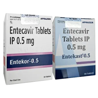 Энтекавир :: Энтекор (Entekor), Энтекаст (Entekast) :: аналог Бараклюд 0,5мг таблетки №30