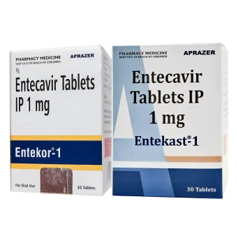 Энтекавир :: Энтекор (Entekor), Энтекаст (Entekast) :: аналог Бараклюд таб. 1мг №30
