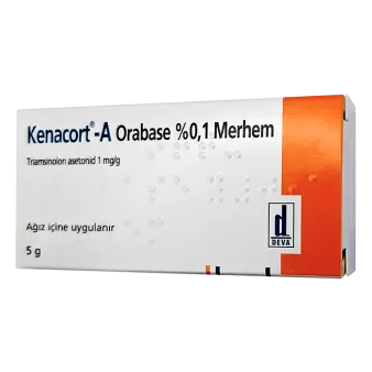 Кенакорт-А Орабейс (Kenacort-A Orabase) дентальная адгезивная паста 0,1% 5г